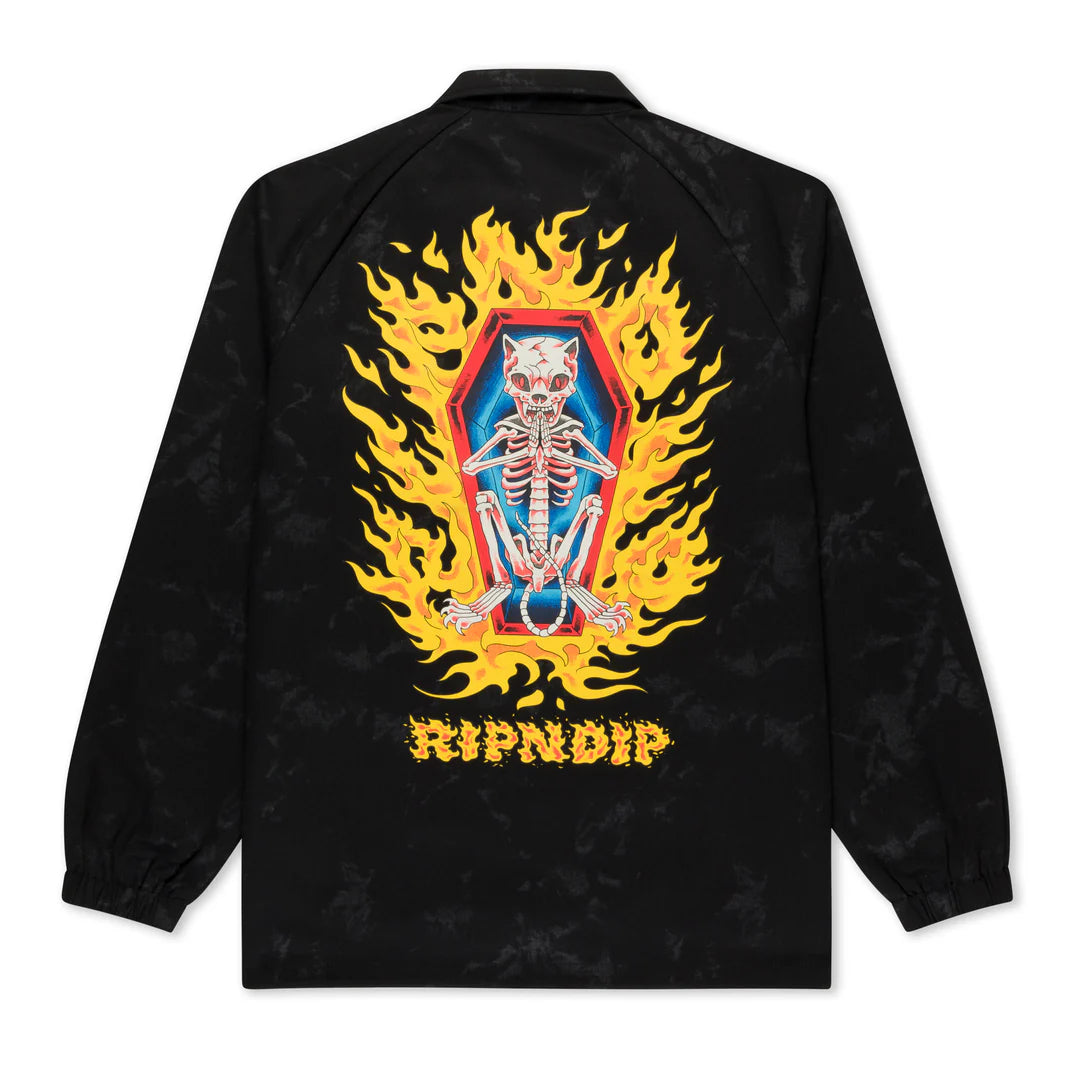 BURN IN HECK COACHES JACKET (BLACK)