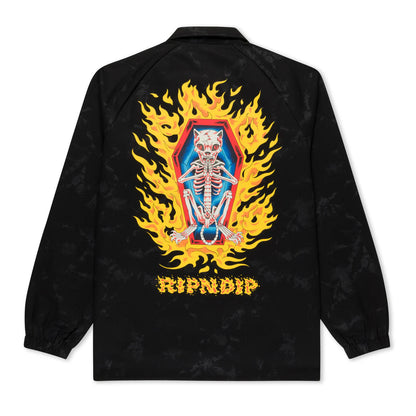 BURN IN HECK COACHES JACKET (BLACK)