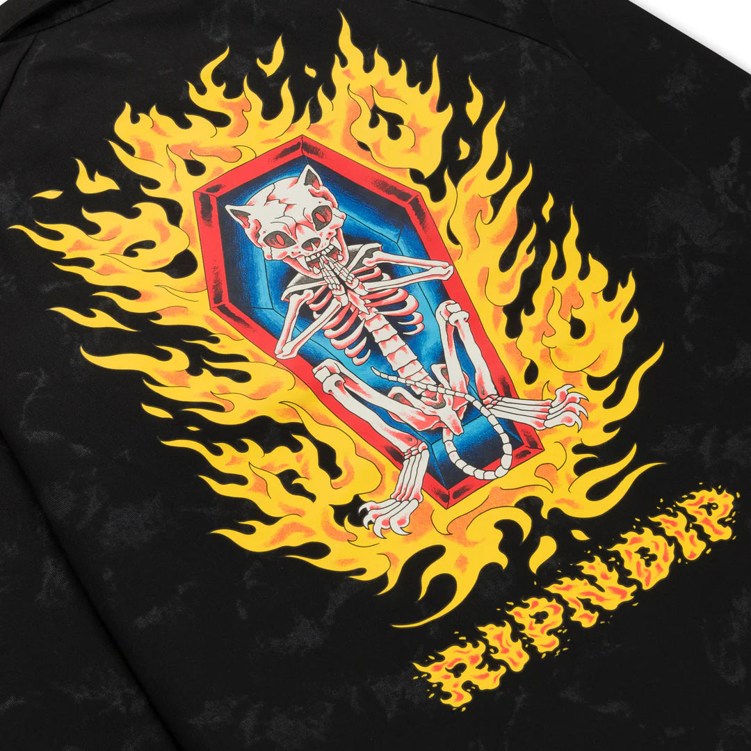 BURN IN HECK COACHES JACKET (BLACK)