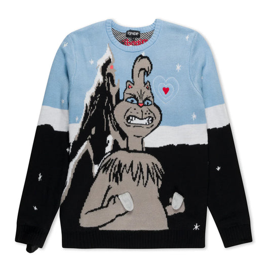 NUNCH FLIPPY KNITTY SWEATER (BLACK)