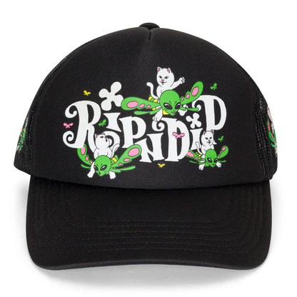 FLY AWAY TRUCKER HAT (BLACK)
