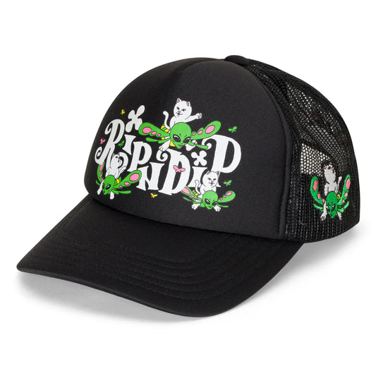 FLY AWAY TRUCKER HAT (BLACK)