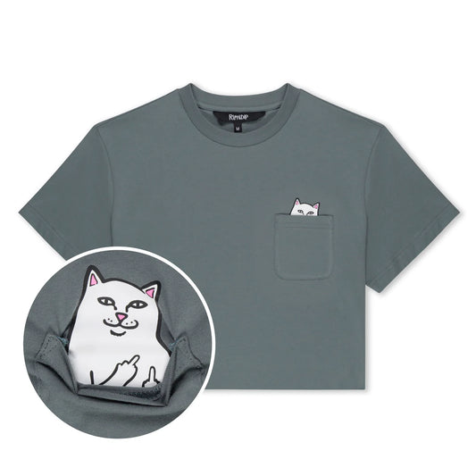 Lord Nermal Cropped Baby Pocket Tee (Charcoal)