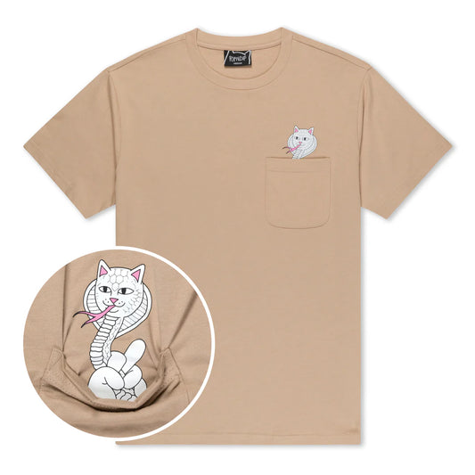 COBRA NERM POCKET TEE (ALMOND)