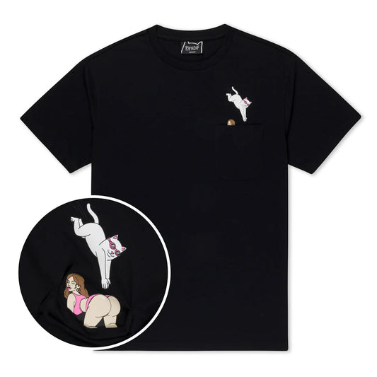 JUMPIN IN POCKET TEE (BLACK)