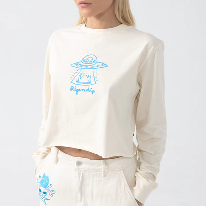 BLONDED CROPPED LONG SLEEVE (NATURAL)