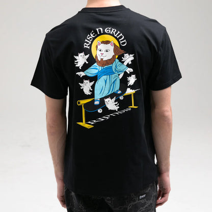 RISE  N     GRIND  TEE    (BLACK)