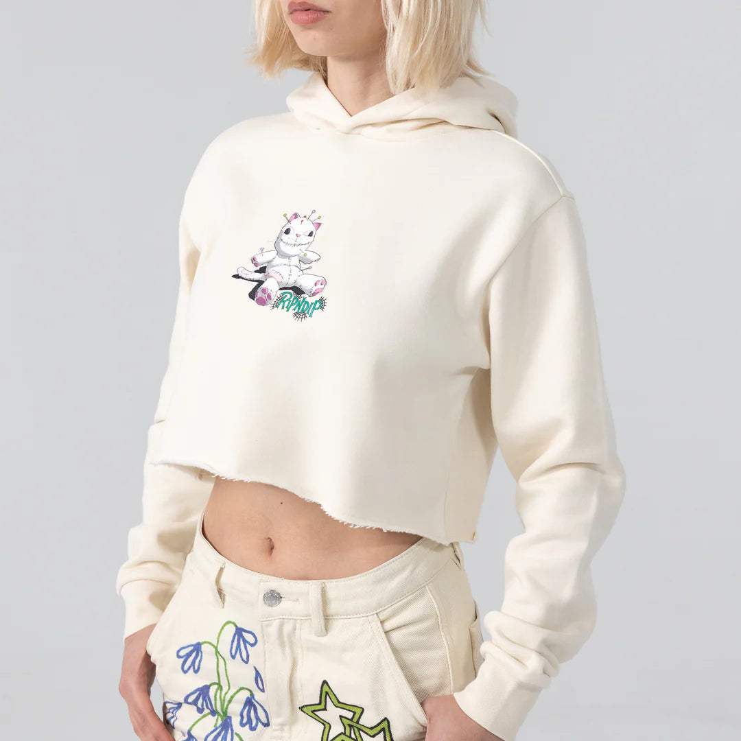 TRAVIS CROPPED HOODIE (NATURAL)