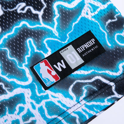 Nikola Basketball Jersey (Black/Blue)