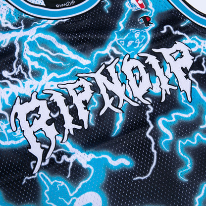 Nikola Basketball Jersey (Black/Blue)
