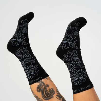 Space Garden Socks (Black)