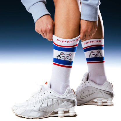 Peeking Nermal Socks (White )