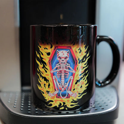 Burn In Heck Coffee Mug (Black)