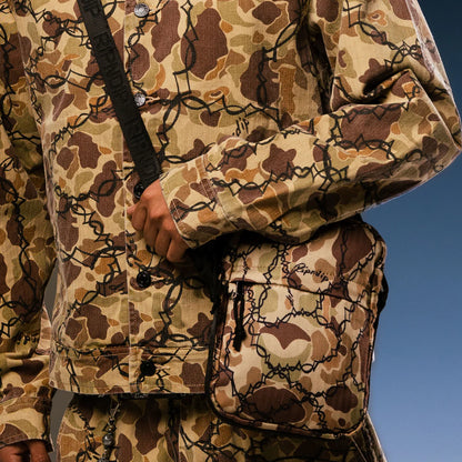 Wired Cross Body Bag (Tan Camo)