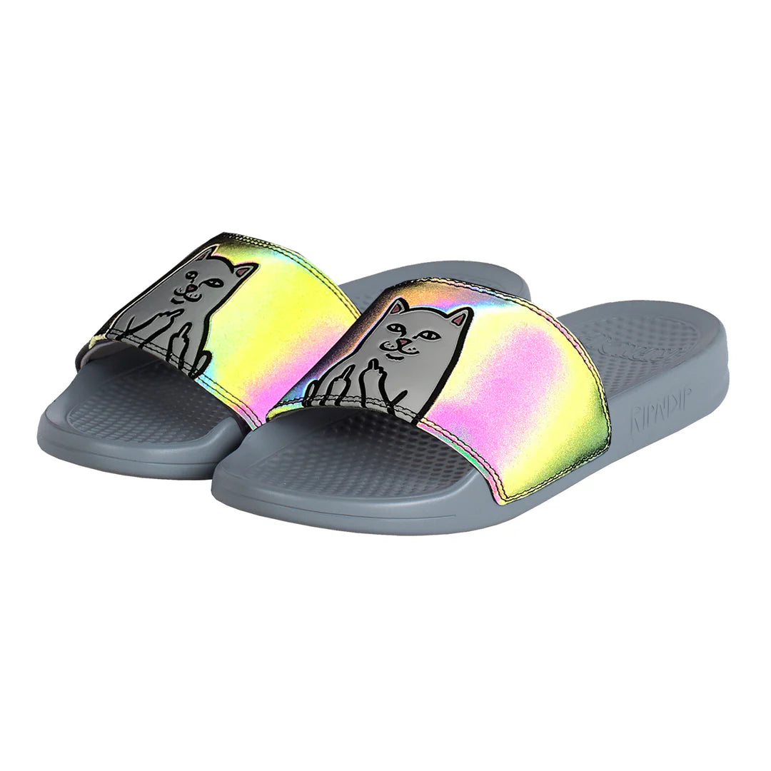 LORD NERMAL SLIDES (BLACK IRIDESCENT)