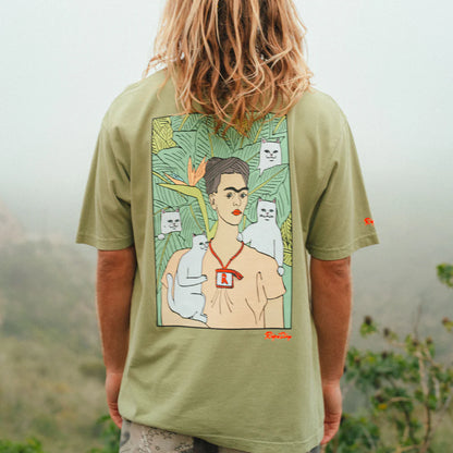Nermal Portrait Tee (Light Forest)