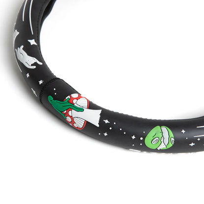 We Out Here Steering Wheel Cover (Black)