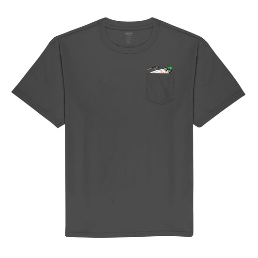ROLL ME UP POCKET TEE (CHARCOAL)