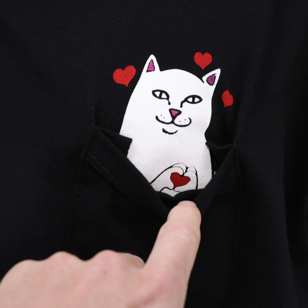 LORD NERMAL LOVES POCKET TEE (BLACK)