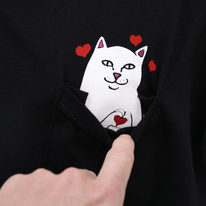 LORD NERMAL LOVES POCKET TEE (BLACK)