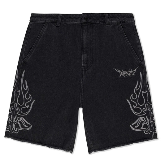 VOLT DENIM SHORTS (BLACK)