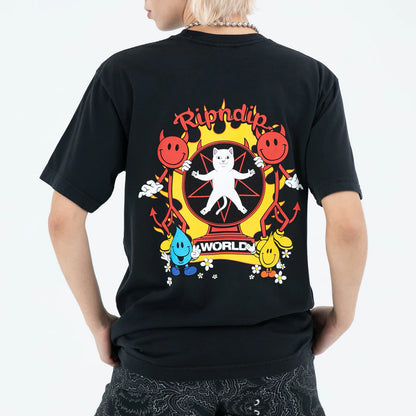 RIPNDIP WORLD TEE (VINTAGE BLACK)